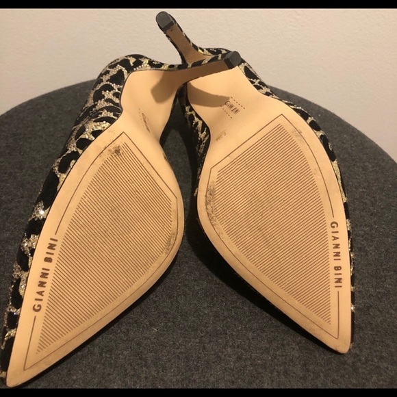 Gianni Bini Ivyya Leopard & Crystal Heels - Picture 3 of 3